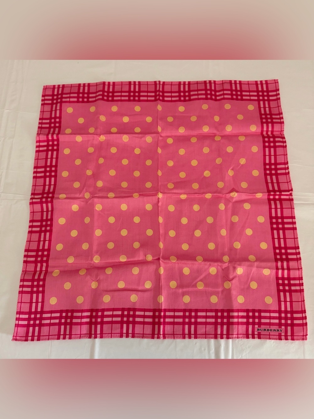 Burberry pink handkerchief